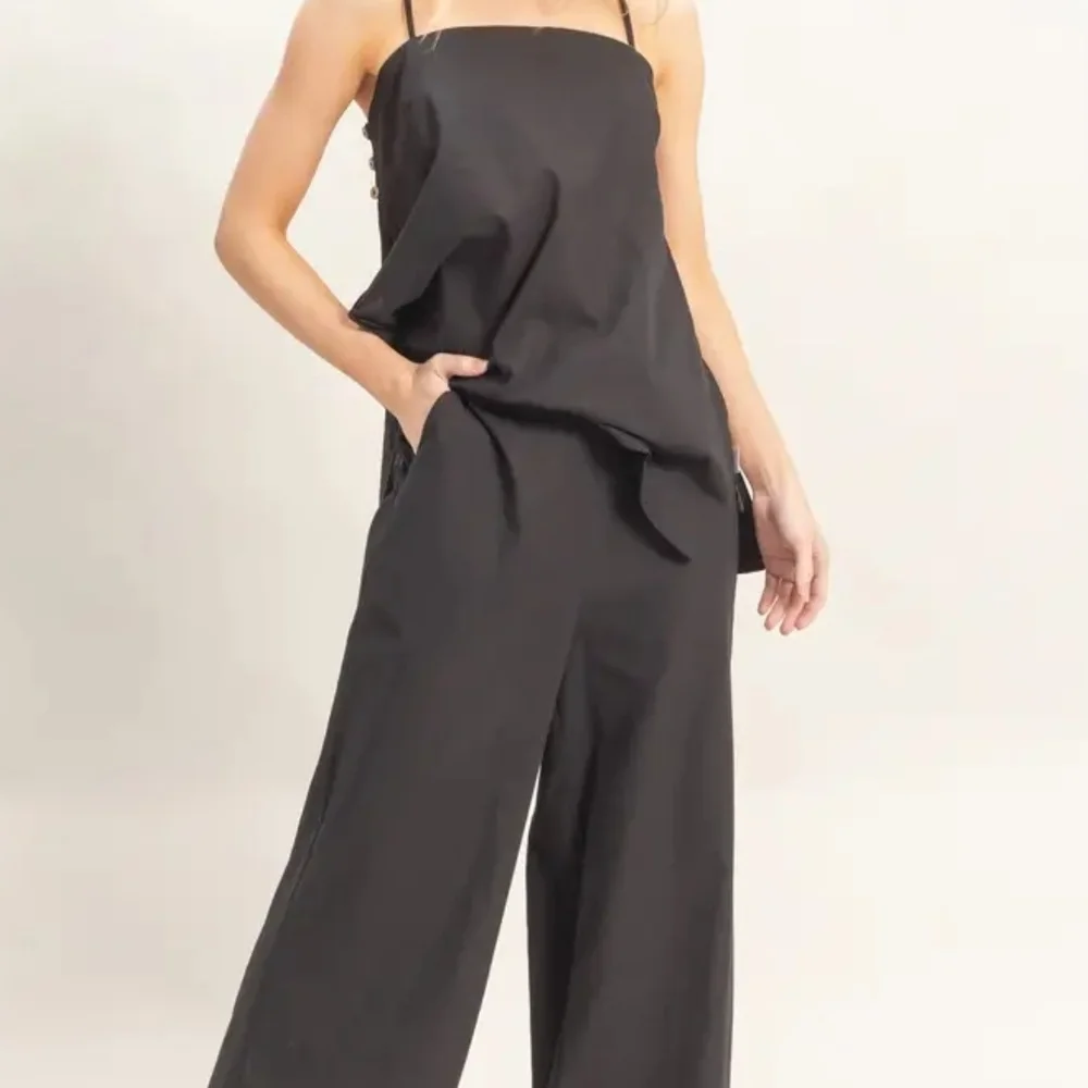 Black Wide-Leg Set - Picture 2 of 9